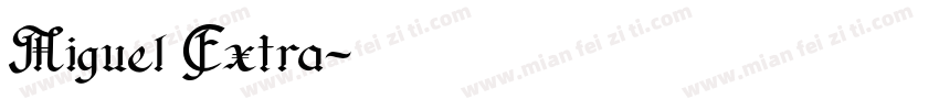 Miguel Extra字体转换